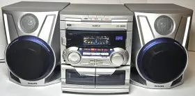 Fw-m55 Philips Fw-m55/37 Hifi System Am/fm Dual Cassette 3 Cd Mp3. Tested Working