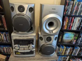 Fw-p78 Philips Rare Vintage Mini Hifi System 270 Watts