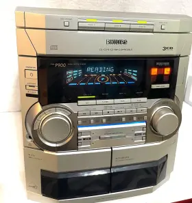 Fw-p9000 Philips Vintage Hifi Cd Cassette Changer Mini System No Speakers/sub