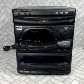 Fw340c Philips Parts Only Magnavox Mini Hifi System 3 Cd/tuner/cd/tap Video Read