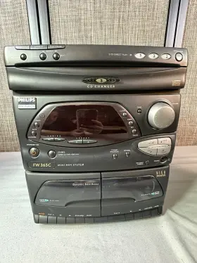 Fw365c Philips Magnavox Mini System Tested Only Tuner And Speakers Work. Black #2