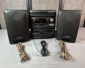 Fw365c Philips Magnavox Mini System Tested Only Tuner And Speakers Work. Black