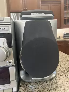 Fw386c Philips Magnavox Mini Hifi System A/m F/m Dual Cassette 3 Cd With Speakers #3