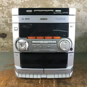 20240729 Philips H.5 D Cb.18 Vintage Phillips Model Fw-c10/37 Mini Hifi System Double Cassette 3-disc Changer #2