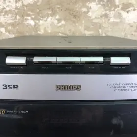 20240729 Philips H.5 D Cb.18 Vintage Phillips Model Fw-c10/37 Mini Hifi System Double Cassette 3-disc Changer #3
