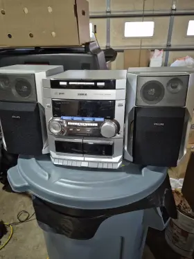 Fw-c250 Philips Magnavox Am/fw C250/37 Stereo 3cd/1 Working Cassette Tape Deck