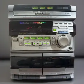Fw754p Philips Magnavox Fw754p/37 Fw754 Mini Hi Fi 3 Cd Changer Home Theater With Dolby Surround