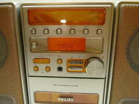 Mc-129 Philips Am/fm Radio Tape Cassette Cd Player Micro System Surround Tested #3