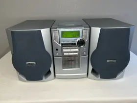 Mc-148c Philips Mc148 Micro Bookshelf Cassette Stereo Cd Player Am/fm Radio Tested Works