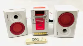 Mc-b311v Philips Vintage Pink Mc-b311v/37 Compact Stereo System - Cd Player Tuner Tape