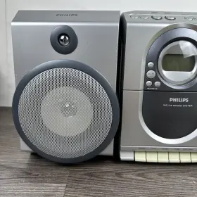 Mc138 Philips Mc138/37 Micro Compact Stereo System Cd Radio Tape Speakers Tested/works #2