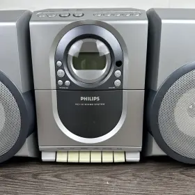 Mc138 Philips Mc138/37 Micro Compact Stereo System Cd Radio Tape Speakers Tested/works #3