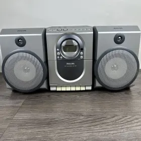 Mc138 Philips Mc138/37 Micro Compact Stereo System Cd Radio Tape Speakers Tested/works