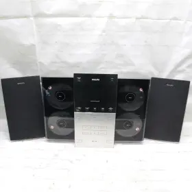 Mcm298 Philips Micro Hi-fi System Ith Speakers Tested No Speaker Stand