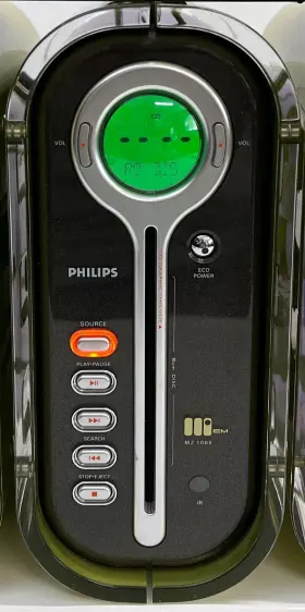 Mz-1000 Philips Vintage Cd Player Shelf Micro Hi-fi System Mz-1000/37 Needs Repair
