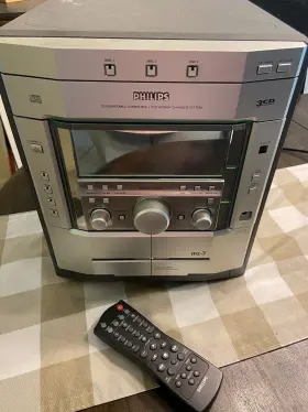 Mz7c37 Philips Stereo With Tuner Cd Player And Dual Cassettes Player. No Speakers #2