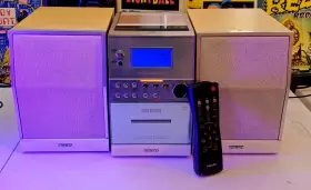 Philips-mc30 Philips Mc-30 Cd Player Tape Deck Am/fm Bookshelf Stereo System W Remote Tested