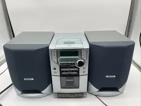 Mc118 Philips Pm11 Phillips Model Mc118/37 2000 Cd Stereo System Cassette Am Fm Speakers 120v 60hz