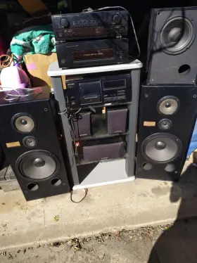 Pioneer 7705 Stereo System With Cd Changer And Stand Local Pickup