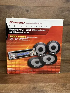 Dehsp053 Pioneer Vintage Cd Receiver And 4 Speaker Set-dehsp053-new In Box