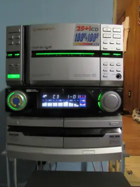 Xr-a700 Pioneer Stereo System 25 Cd Am Fm Dual Cassette Audio Tested