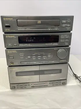 Xr-p310 Pioneer Xrp-310 Mini Stereo System Dual Cassette Audio -cd Deck Receiver #2