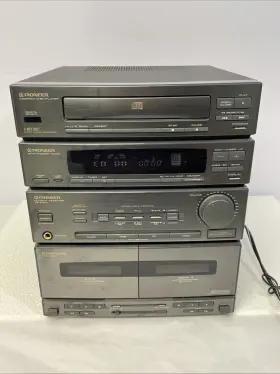 Xr-p310 Pioneer Xrp-310 Mini Stereo System Dual Cassette Audio -cd Deck Receiver