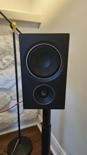 Alpha-am3 Psb Pair Of Black Alpha Am3 Compact Bookshelf Powered Speakers