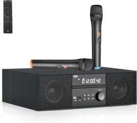 Phcd28 Pyle Home Cd/dvd Stereo Shelf System 200w Remote Operated Player With Wireless