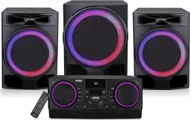 Phskr33 Pyle 4-piece Bluetooth Stereo System Mini Hi-fi Bookshelf Usb Recording 1000w