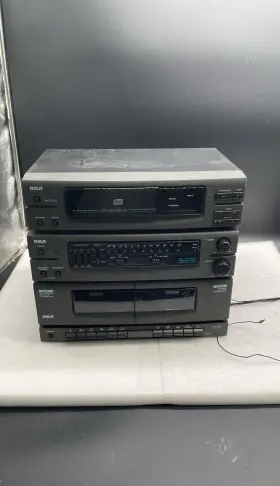 Rp-8530a Rca Stereo System Am/fm Radio Dual Cassette Vintage Hi-fi Audio Unit