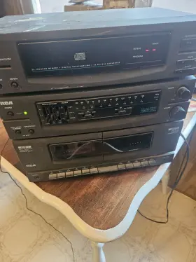 Rp-9530 Rca Bookshelf Stereo System Cd Player Dual Cassette Deck Am/fm Eq - Main
