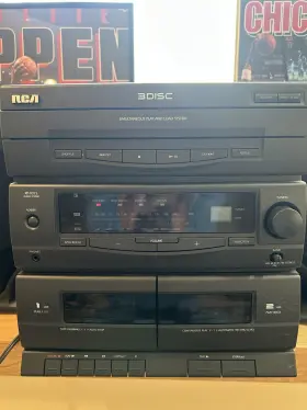 Rp-9315b Rca Rp9315b Rare 3 Cd Disc Changer Stereo Cassette Am/fm With Speakers Model #