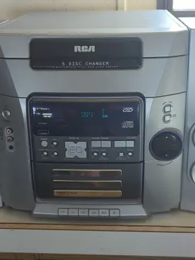 Rs-2635 Rca Rs2635 5 Disc Changer Cassette Deck Am/fm Radio With Speakers #2