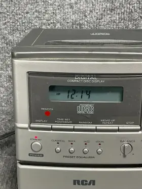 Rs1239b Rca Stereo Cassette Cd Radio Player Compact Disc Display Without Remote #3