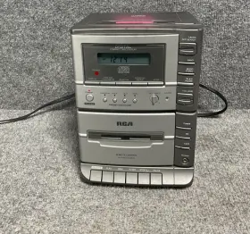 Rs1239b Rca Stereo Cassette Cd Radio Player Compact Disc Display Without Remote