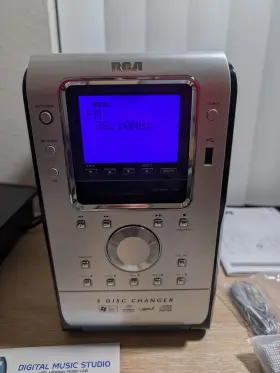 Rca Rs2100 5-disc Cd Changer Mp3 Usb Fm/am Stereo System Silver/black