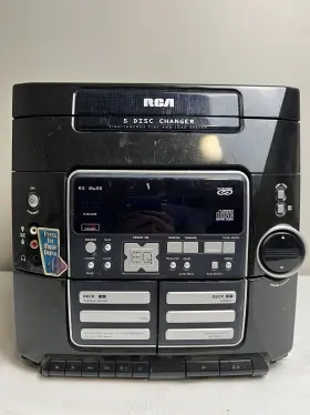 Rs2620 Rca 5 Disc Changer Cassette Deck Sound System With Original Speakers Read #3