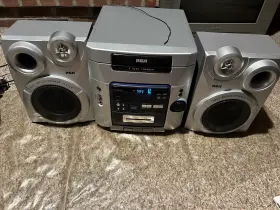 Rs2653 Rca Vintage Stereo 5-disc Cd Changer Cassette Amfm Radio W Speakers Video #2