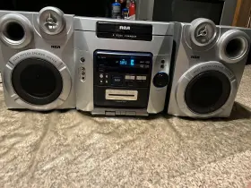 Rs2653 Rca Vintage Stereo 5-disc Cd Changer Cassette Amfm Radio W Speakers Video #3
