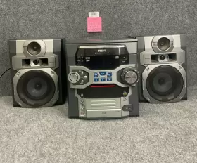 Rs2767i Rca 5 Disc Changer Audio System Ipod Dock Am/fm Radio With 2 Speakers