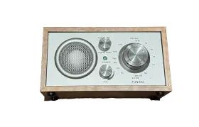 36120370 Restoration Hardware Wood Desk Radio Am / Fm Mp3 Mini-sized Frame