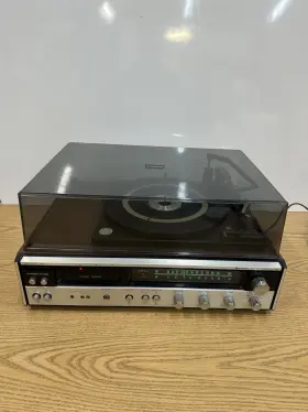Dxt5220 Sanyo Stereo Music System With Dust Cover Works Read