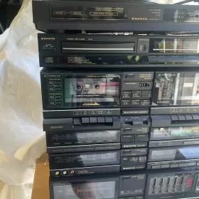 V7cd-150 Sanyo 6 Piece Audio Component System Entire See All Pics Power #2