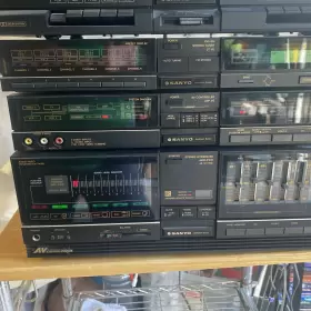 V7cd-150 Sanyo 6 Piece Audio Component System Entire See All Pics Power #3