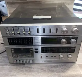 132.91885350 Sears Am Fm Stereo System Record Player Cassette Vintage