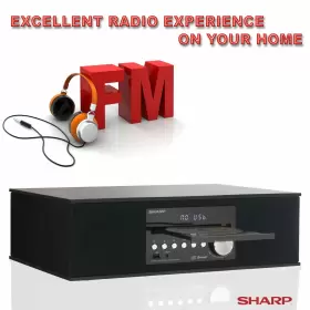 Cd-bh10 Sharp 074000702196 Vintage Style Retro Look Micro Component Wireless Bluetooth Aud #3