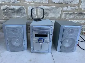 Xl-mp130 Sharp 853-0560 Vtg Micro Component Stereo System Tuner Cassette And 5 Cd Changer