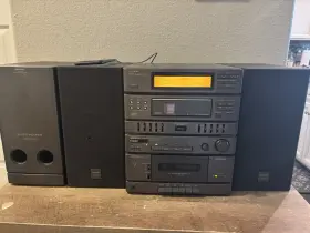 Cd-c500 Sharp C-c500 Am/fm 6-cd Changer Cassette Stereo Bookshelf System