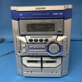 Cd-ba2100 Sharp Vintage 3 Cd Changer Player Cassette Receiver
